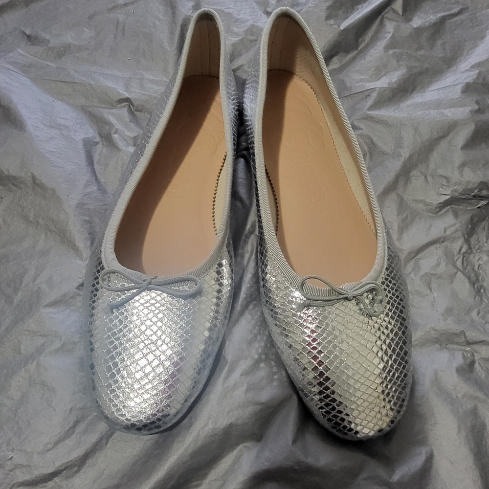 J. Crew Silver Flats - Picture 7 of 8